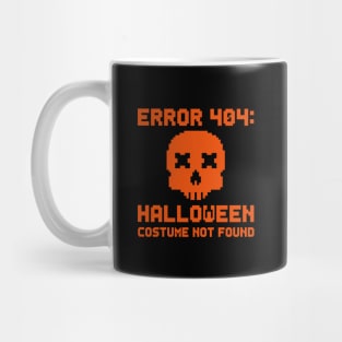 Error 404 Halloween Costume Not Found Skull Mug